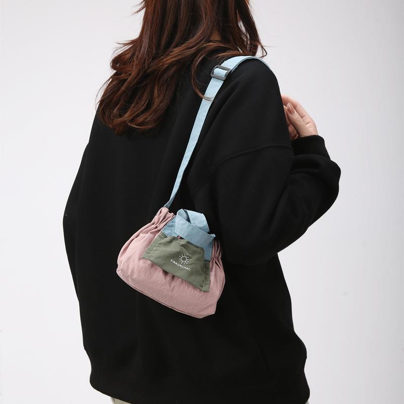 Geantă de mână Oxford Bloc de culori Geantă de umăr Crossbody Geantă Hobo pentru femei