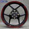 Motorcycle Reflective 17 Inch Wheel Stickers Rim Stripe Tape Hub Decal Decorate For NINJA ZX-6R ZX-10R ZX-14R ZX-12R ZX-9R ZX-7R