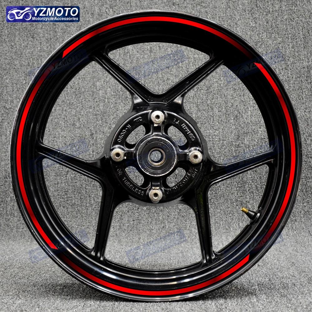 Motorcycle Reflective 17 Inch Wheel Stickers Rim Stripe Tape Hub Decal Decorate For NINJA ZX-6R ZX-10R ZX-14R ZX-12R ZX-9R ZX-7R
