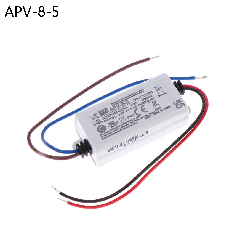 8W APV-8 Constant Voltage LED Driver Power Supply 5V 12V 24V for Residential and Commercial Lighting Retrofit