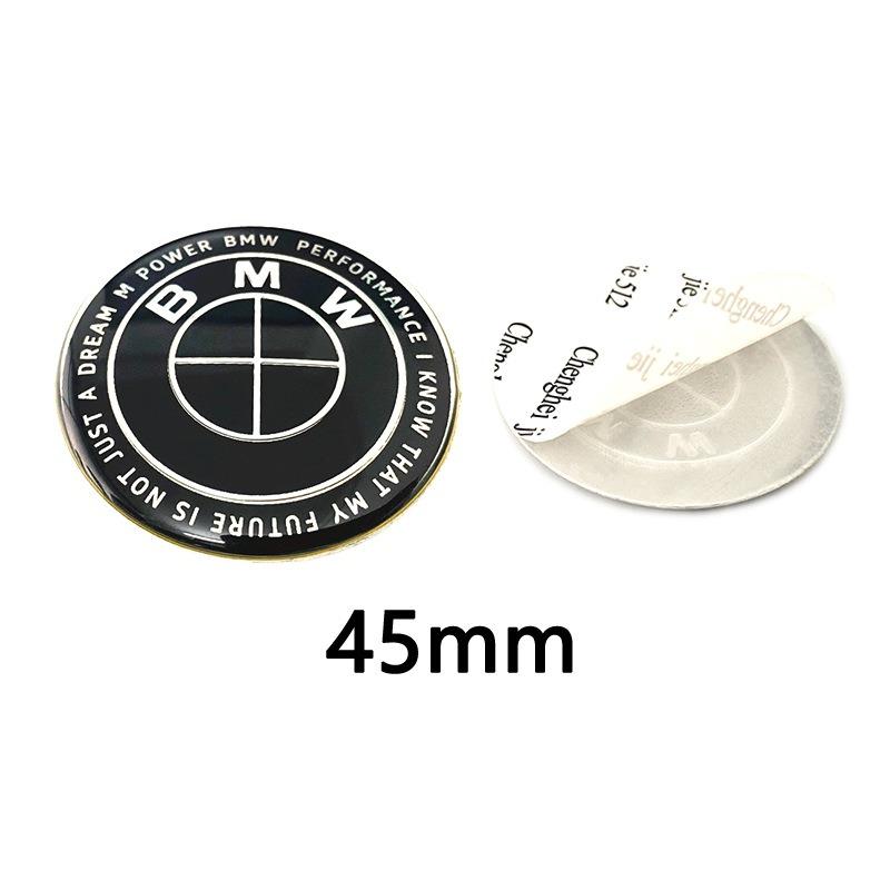 DECW8 1/4/7Pcs Car Hood Rear Emblem Steering Wheel Stickers Rims Cap Badge For BMW G01 G20 X3 X5 F30 E36 F20 E46 X6 M4 E60 E93 E87