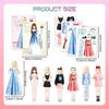 Magnetic Dress Up Paper Dolls for Girls Ages 4-7, Pretty Princess Game Paper Dolls Dress Up Toys, Creating Imaginative Birthday Gifts