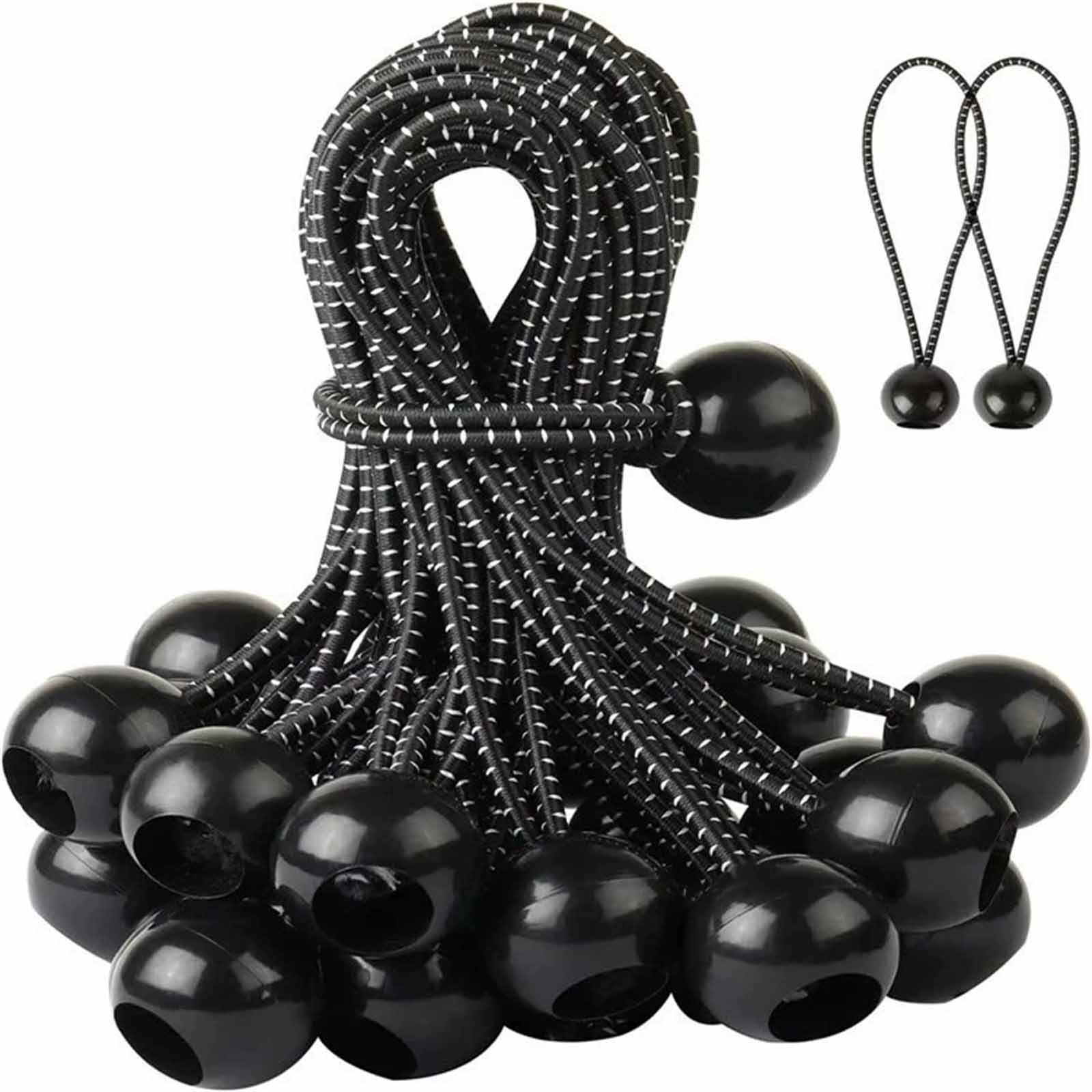 

Elastic Ball Bungee Cord – Round Rope for Camping Tents, Trampolines & Outdoor Storage, Fixed Rope with Buckle One Size