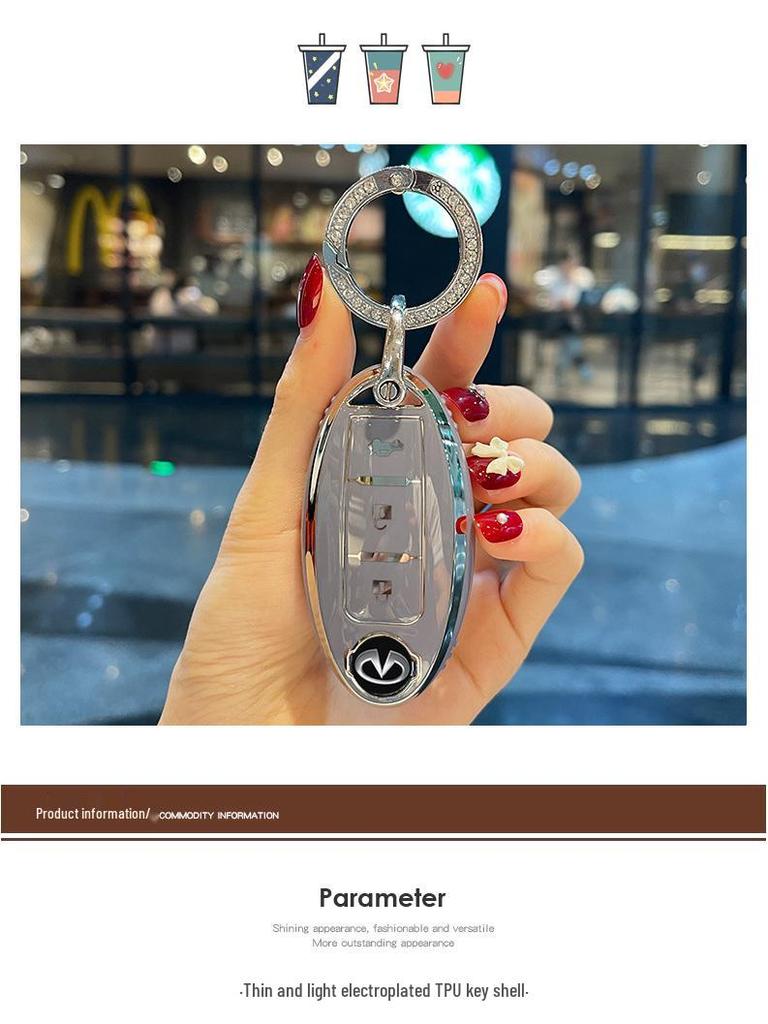 High-End Key Case for Infiniti Q50L, QX50, Q70L, and QX30 - Women's Special Edition
