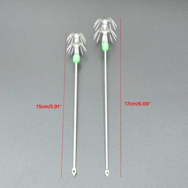 Flashing Squid Fishing Baits Luminous Head Squid Hook Fishings Baits