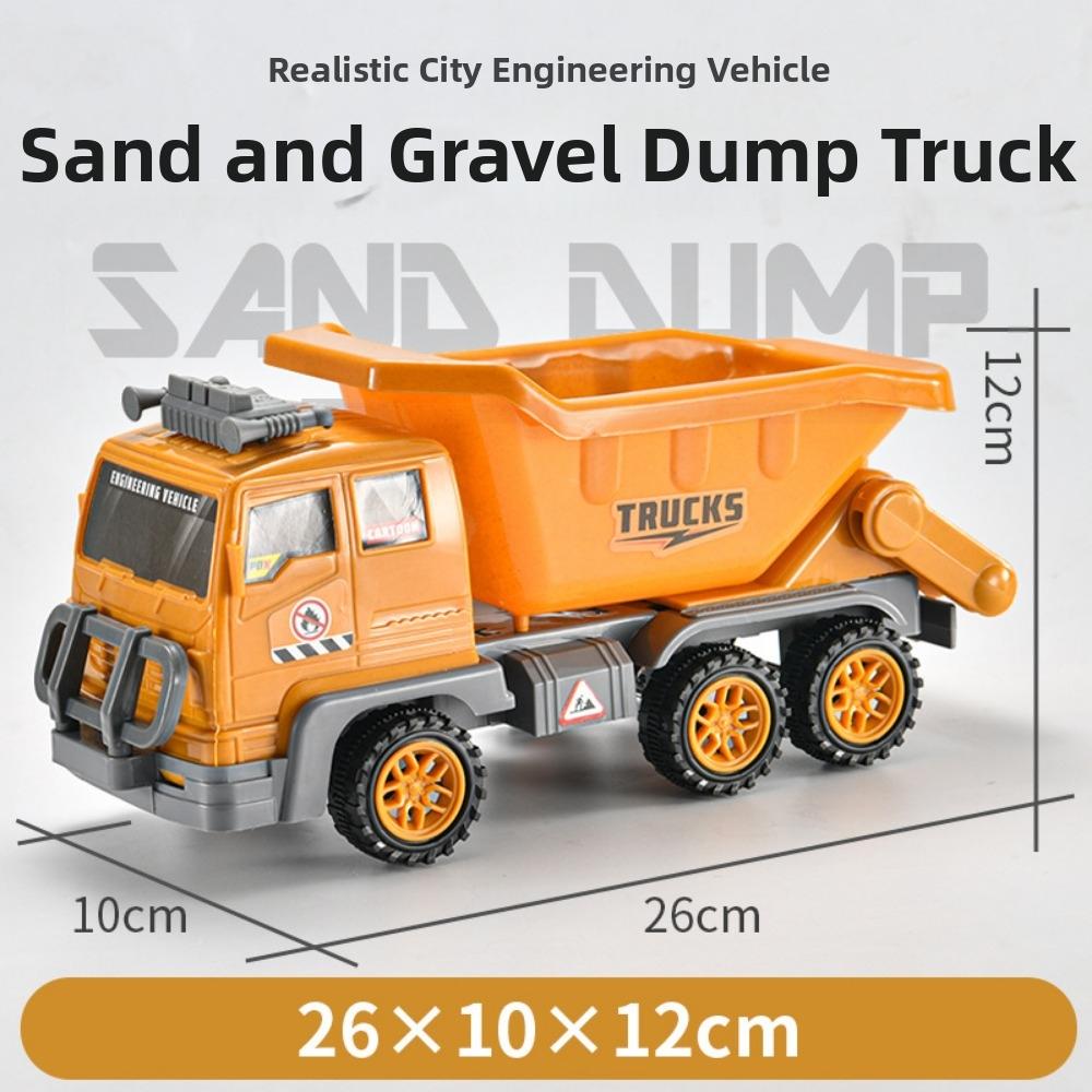 4 Styles Inertia Engineering Car Toy Plastic Excavator Model Tractor Toy  Children Gift