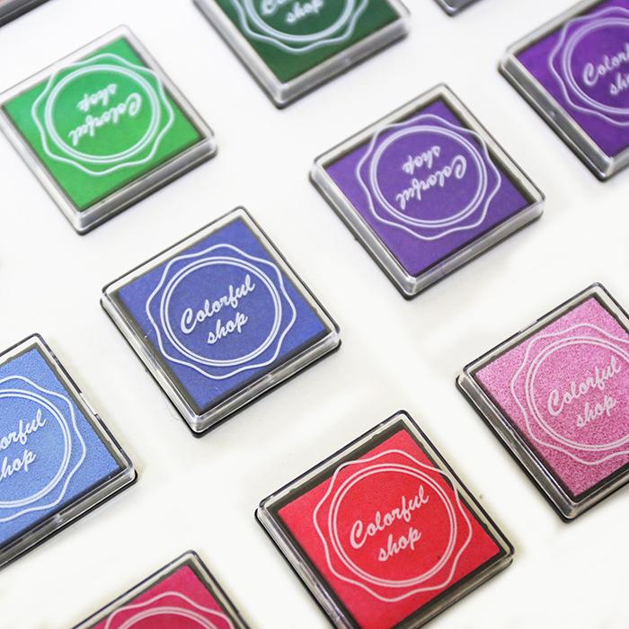 20pcs Multi-colored Giant Ink Pads Stamp Pads Inkpad Handmade DIY Craft For DIY Craft Scrapbooking Finger Paint Ink Pad Set