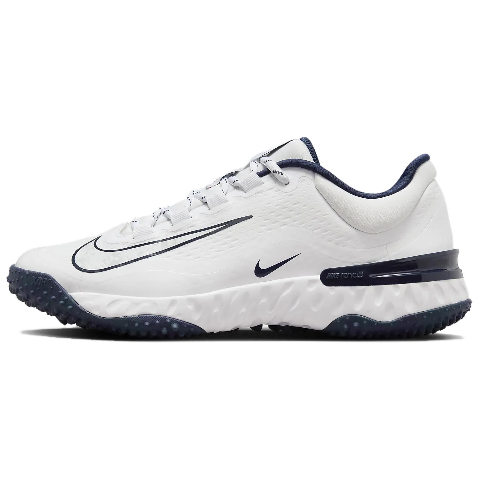 

Nike Alpha Huarache Elite 4 Turf Белый Полуночный Синий Темно-синий Чистый Платиновый Женские 40