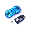 Souris optique sans fil sans fil de forme de voiture 2.4GHz USB Bleu