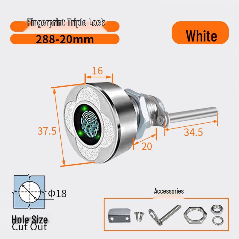 Smart Fingerprint Cabinet & Drawer Lock for Desks & Mailboxes