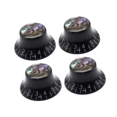 4 Hat Guitar Knobs, Compact And Stylish, Volume, Tone Potentiometer Control for Bass