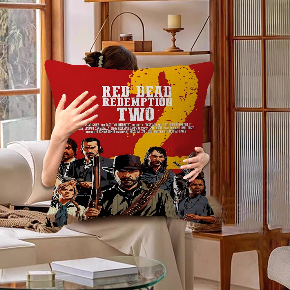 Game R-Red Dead-R-Redemptions 2 Pillow Gifts Home Office Furnishings Bedroom Sofa Car Cushion Cover Case 45x45cm