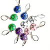 Fashion Round Leverback Jewelry Women Soccer Opal Earrings Gift