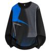 Men's Gradient Casual Round Neck Long Sleeve Hoodie for Spring and Autumn