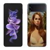 Singer Lana D-Del Rey Phone Case For Samsung Z Flip 7 6 5G Galaxy Z Flip 5 4 3 Black Hard Cell Cover Luxury PC Shell Coque
