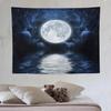 Machine Washable Tapestry Polyester Moon Star Design for Easy Care Bedroom Dorm Wall Decor