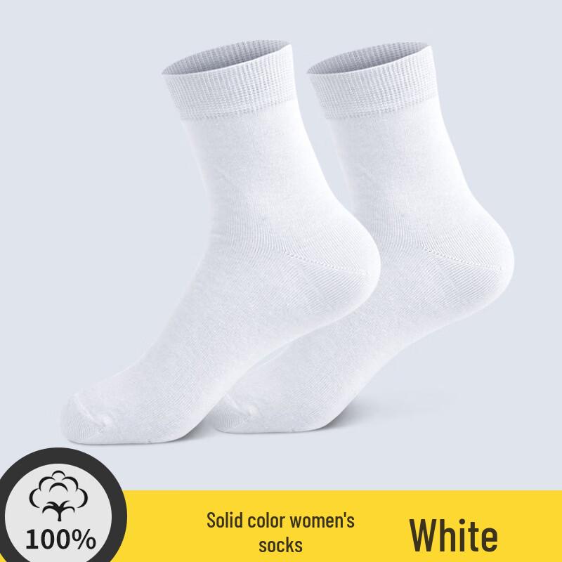 LangSha Women s Thin Breathable Cotton Mid-Calf Socks