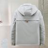 Men's Hooded Rainproof Outdoor Hiking Cold Resistant Winter Jacket Thickened Warm Lightweight Casual Loose Comfortable Cotton Jacket