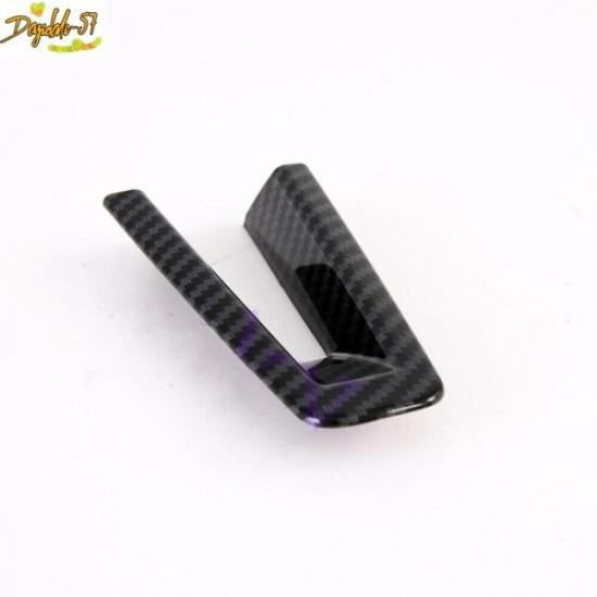 Carbon Fiber Steering Wheel Cover Trims Accessories For Mazda 3 CX-30 -