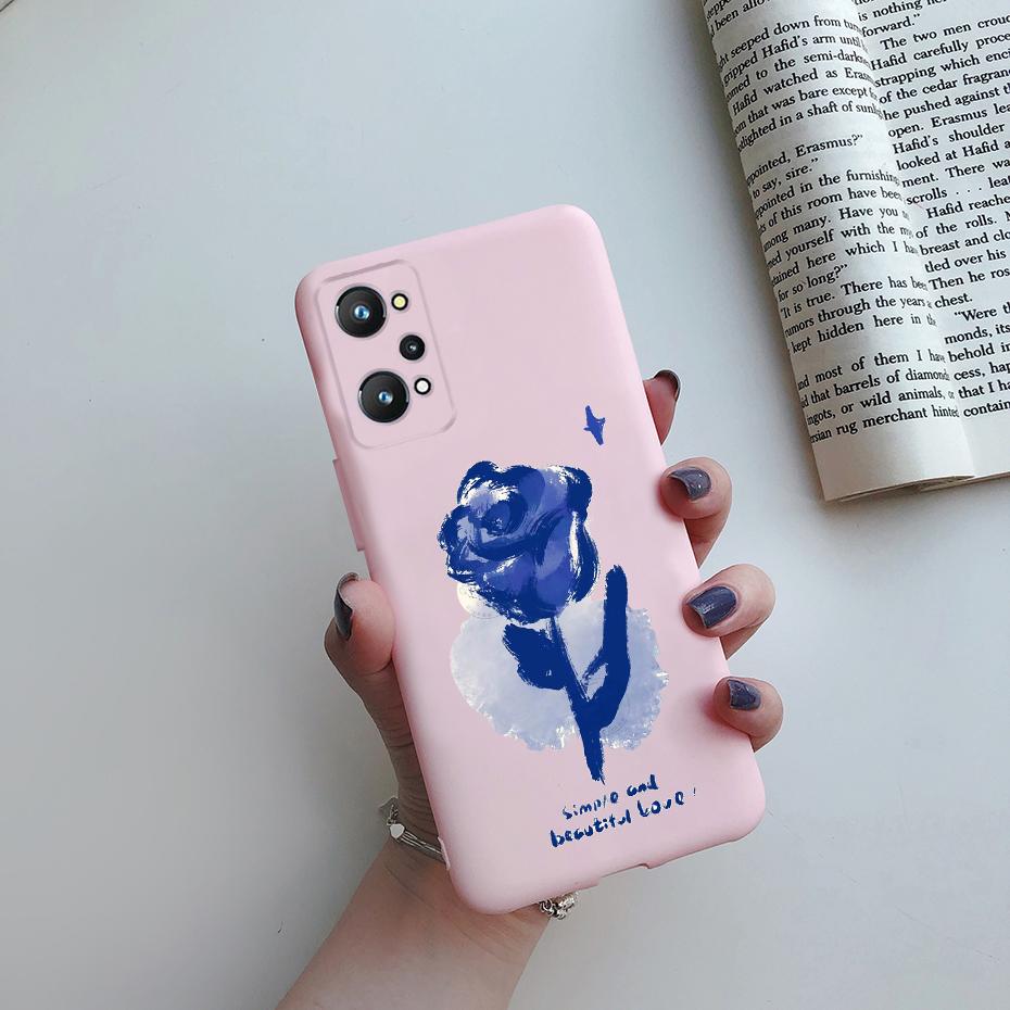 For Realme GT Neo 3T Case Realme GT Neo 2 GT2 Cover Rainbow Flower Soft Silicone Protective Phone Bumper Realme GT Neo 3T 2 Case