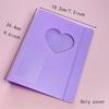 Transparent A5 Photocard Binder Cover Excluding Inner Pages Heart Shape Card Binder Cover Durable Loose-leaf Photocard Album