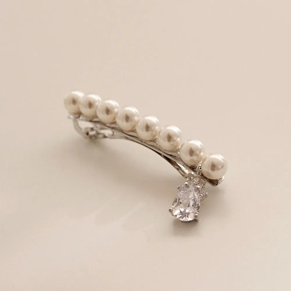 J Lauren 1H0512 Cubic Pearl Automatic Hairpin