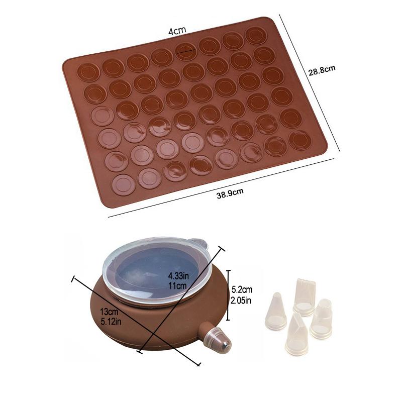 48/30 Löcher Antihaft Silikon Macaron Macaroon Gebäck Ofen Backform Blattmatte DIY Form Nützliche Werkzeuge Kuchen Backgeschirr Kuchenform