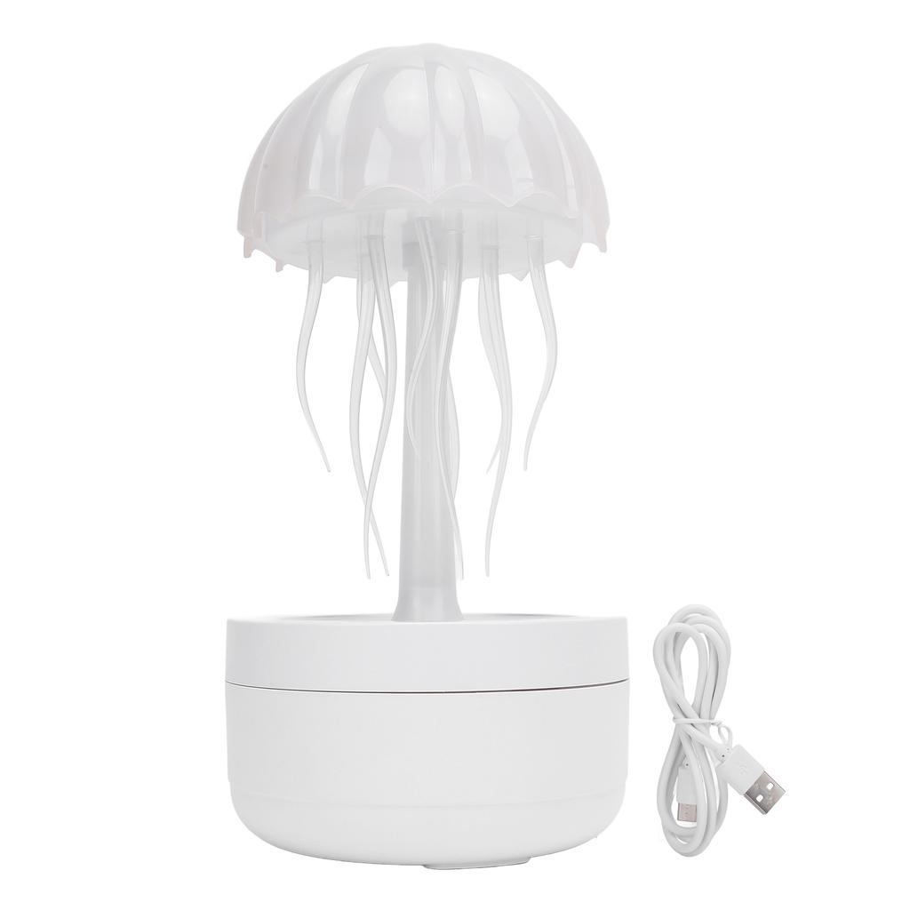 Jellyfish Humidifier LED Color Night Light Rotating Essential Oil Diffuser for Bedroom Office Hotel