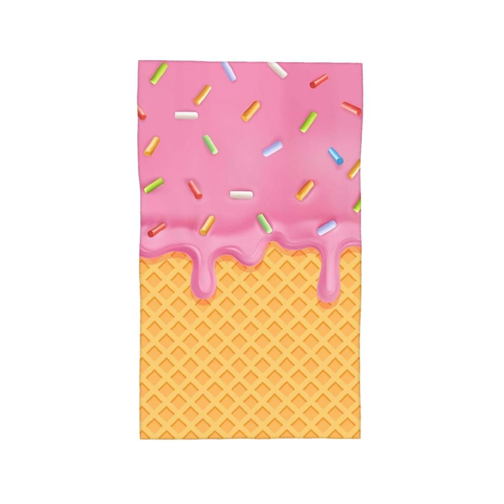Glace à la Fraise Serviette Douce pour le Visage Séchage Rapide Serviettes de Bain Piscine Coton Absorbante Rapide