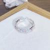 Enamel Oil Drop Flower Butterfly Opening Ring Niche Design Light Luxury High Sense Zircon Personality Ring Woman