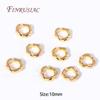 18K Gold Plated Brass Spacer Beads,Diameter Size 6/8/10MM Irregular Spacer Beads For Needlework Beading Jewelry Making Wholesale