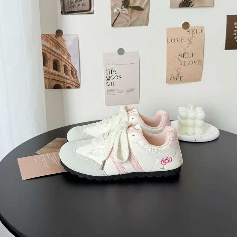 Autumn cute fashion sweet flat casual shoes dopamine breathable versatile women