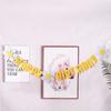 Baby Shower Girl Boys Happy Birthday For Home Decor Banner Daisy Banner Hanging Flag Party Flag