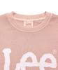 LEE Women Big Twitch Dying Logo Sweatshirt Light Pink