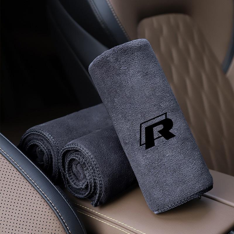 T26Car Microfiber Wash Towel Wipe Drying Cloth Cleaning Tool For Volkswagen VW GTI Polo Passat B6 Golf Tiguan T-ROC Jetta Arteon CC