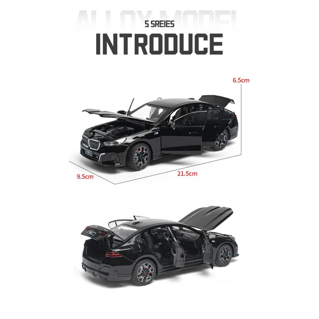 1/24 BMW 5 Series 530 530LI Coupe Alloy Luxy Sports Car Model Diecasts Metal Vehicles Car Model Sound and Light Simulation Kids Gift