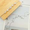 Cats Eye Zircon Flower Bracelet Women Elegant Minimalist Adjustable Chain Jewelry Lightweight Daily Wear Accessory