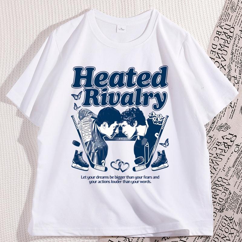Heated Rivalry Ilya Rozanov T-Shirts Herren Reine Baumwolle Neuheit Oberteil Rundhals T-Shirts Kurzarm Kleidung Neuankunft T-Shirt Unisex