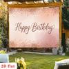 2D plane 1 piece of rose gold glittering font birthday wish message