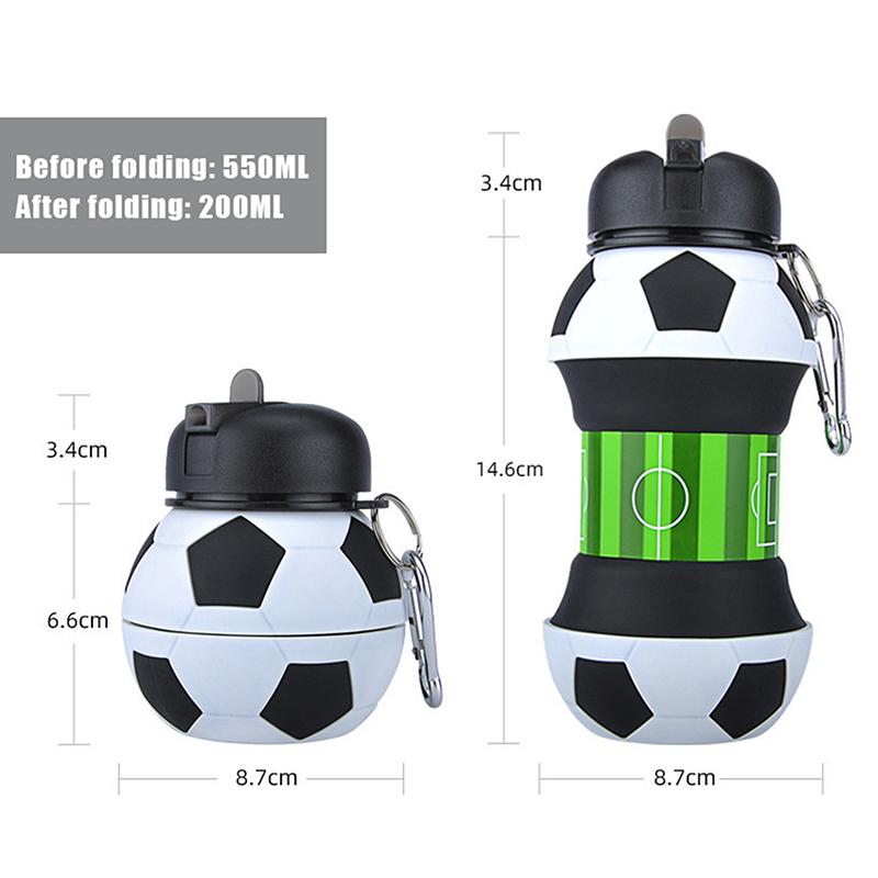 Tazze pieghevoli per bottiglie d'acqua, tazze, sport all'aria aperta, basket, calcio, baseball, tennis, golf, scuola, a prova di perdite, portatili, per bambini