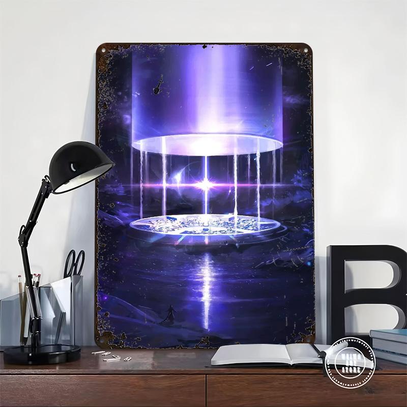 Anime Made In Abyss Anime Printed Poster Customized Wall Art Retro Vintage Metal Tin Signs for Home Decoration Garage House Room