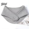 Breathable Thermal Neck Wrap Warmer for Winter Cold Weather Silk Velvet Wrap Fleece Lined Accessories Elderly Gaiter with Hidden Snap Fastening