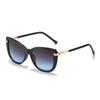 Fashion Sunglasses For Women Leopard Print Frame Golden Metal Strip Decoration Legs Personalized Charm Women Glasses