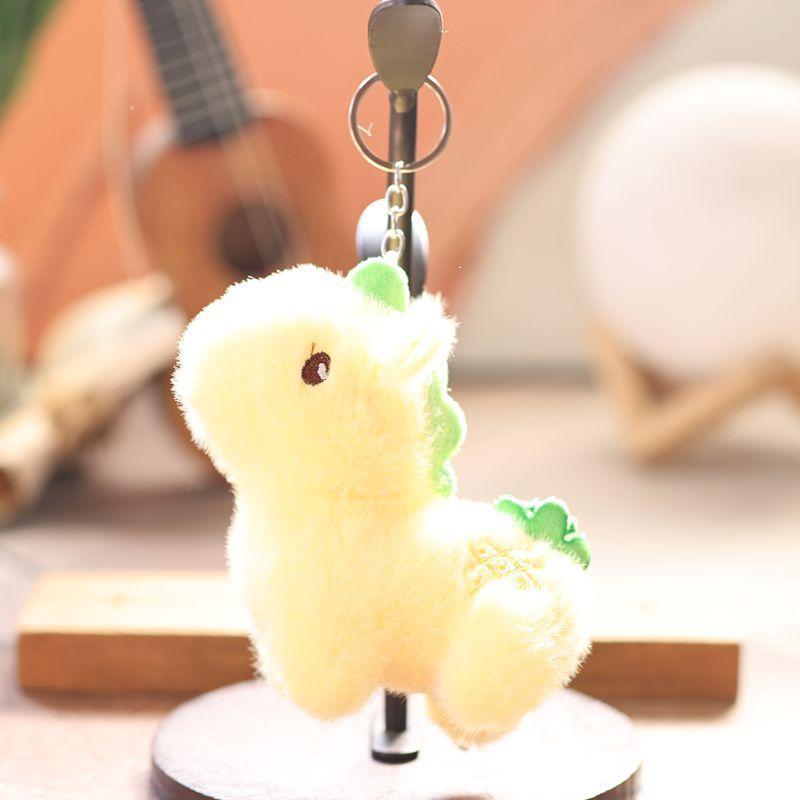 

Plush Orange And Yellow Horse Keychain With Soft Short Pile For Kids And Adults жовтий