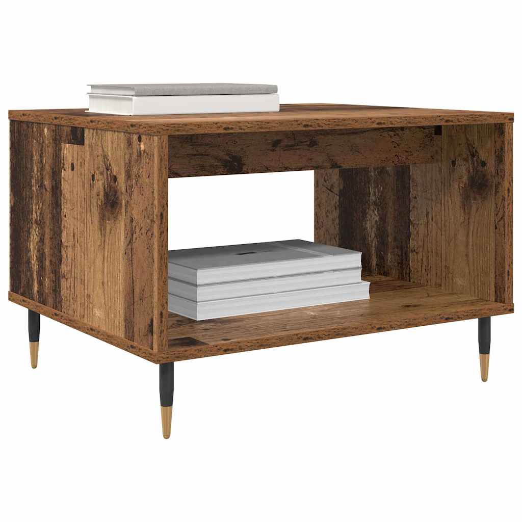 Coffee Table Reclaimed Wood Look 60 x 50 x 40 cm Wood Based Material