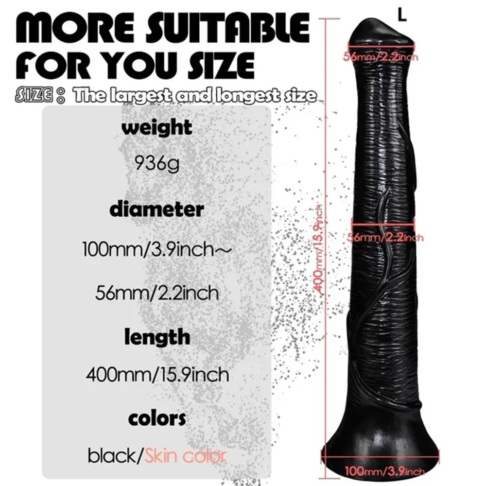 Super Large Realistic Horse Monster Dildo Big Long Dildos with Strong Suction Cup PVC Huge Adult Sex Toys for Men Women Anal Vaginal Masturbation