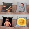 Funny Hasbulla Magomedov Hasbik Pillow Case For Home Bedroom Car Office Decoration Living Room Sofa Cushion Cover Suitable