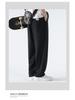 Men's Ice Silk Wide Leg Summer Pants - Loose, Draping, Micro Flare with Stretch for Casual Wear