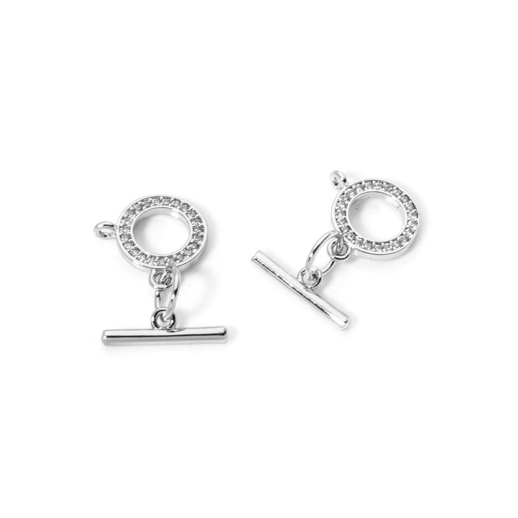 2/4/8 Sets OT Brass Toggle Clasps Round Heart Jewelry Clasp Connector For Necklace Bracelet Making Accessories DIY Fittings