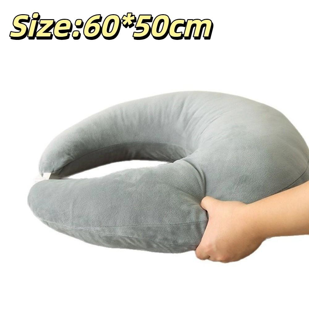New Soft Reading Gaming Pillow Skin-Friendly Multi-Purpose Ergonomic Moon Pillow Comfortable U-Shaped Lap Pillow Office Nap